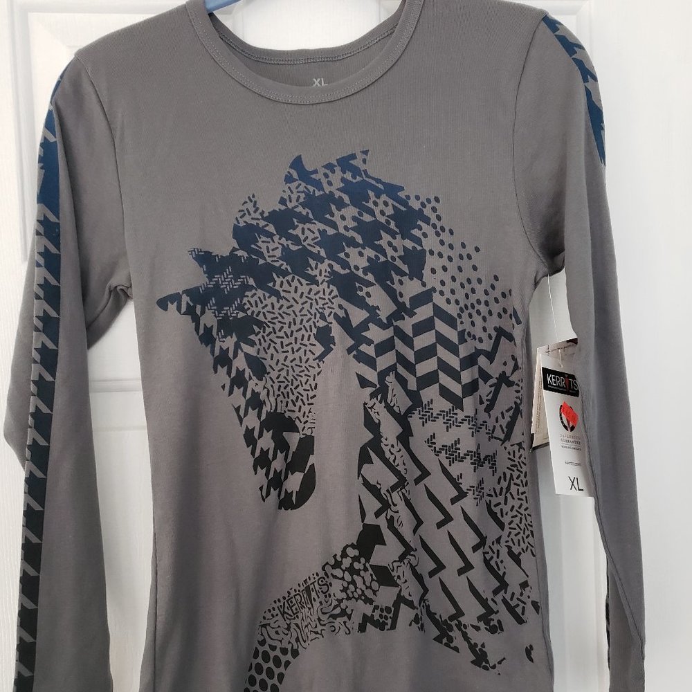 Kerrits long sleeve shirt horse graphic
